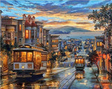 DIY Painting By Numbers City Scenery DIY Frame Pictures Paint By Number Venice On Canvas DIY Home Decoration 60x75cm