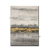 Hand Painted Abstract gold Oil Paintings Salon Wall Decoration Modern Paintings On Canvas Hand Painted Artwork painting