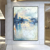 Modern Painting Hand Painted Abstract Landscape On Canvas Decor