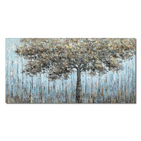 Hand Painted Canvas Abstract Trees Modern Decorative Wall Art