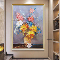 Abstract Flower Hand Painted Art Oil Painting On Canvas Wall Art Picture Decoration For Living Room Home Decoration