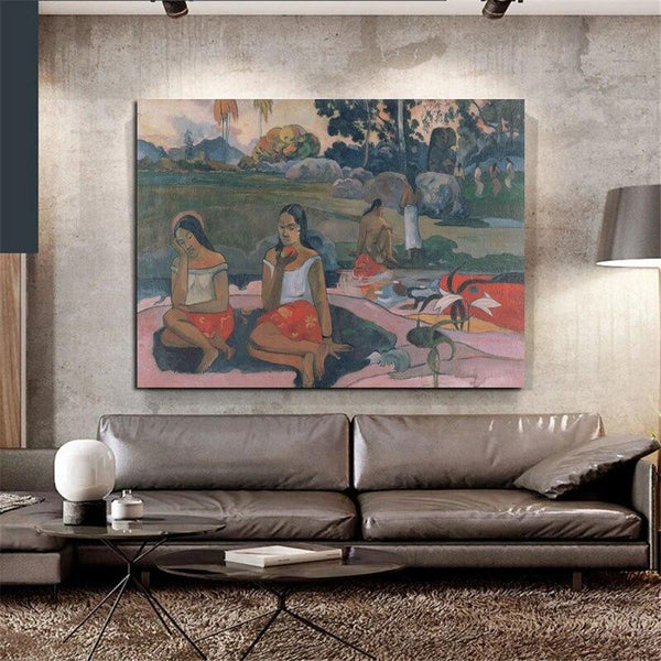 Paul Gauguin Hand Painted Oil Painting Holy Spring Sweet Dreams Figure Landscape Classic Retro Abstract Wall Art
