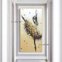 Abstract Art Hand Painted Ballet Painting Home Villa hotel Sitting Room Corridor decor