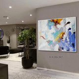 Hand Painted Abstract Artwork Modern Contemporary Canvas Wall Art Painting Art Work Office Decoration