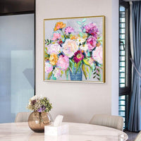 Hand Painted Oil Painting Modern Classic Flowers Abstract Canvas Painting s