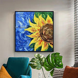 Hand Painted Vincent Van Gogh Blossom Sunflower Painting The Starry Night Van Gogh Famous Canvas Art