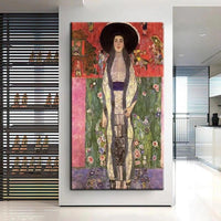 Hand Painted Gustav Klimt Adele No. 2 Abstract Oil Painting Classic Room Decor