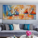 Abstract Oil Painting Dancing Girls Modern canvas paintings Decor Wall Art