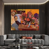 Paul Gauguin Hand Painted Oil Painting Flowers of France Abstract Classic Retro Wall Art Room Decor