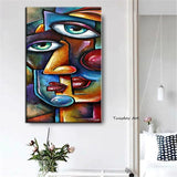 Oil Painting Hand Painted Cartoon Character Abstract Canvas Painting Modern Room Decor