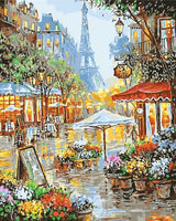 DIY Painting By Numbers Scenery DIY Oil Painting By Numberss Street Landscape Canvas Paint Art Pictures Home Decor