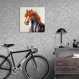 Horse Oil Painting Painted By Hand Animal Wall Art Canvas Art Horses Wall Art For Modern Kids Room Wall Decor