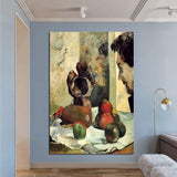 Hand Painted Oil Painting Paul Gauguin Still Life with Laval Abstract Classic Retro Wall Art Room Decor