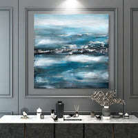 Hand Painted Oil Painting Abstract Wall Art Canvas Seascape Paintings Home Room Decoration