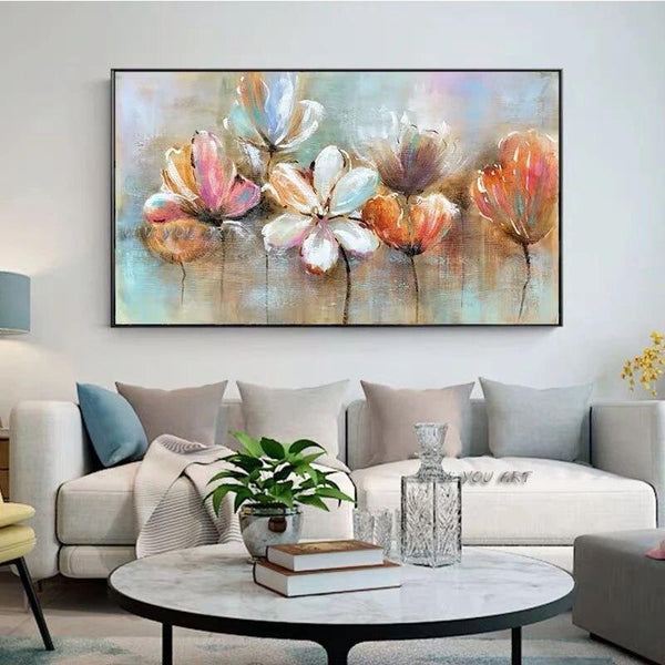 Hand Painted Flower Art Arrival Canvas Artwork Paintings