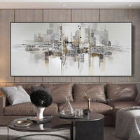 Decorative Hand Painted Industrial Style wall painting Modern Oil Painting Murals Sofa Background Wall arts