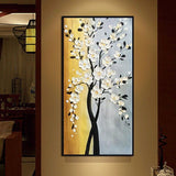 Hand Painted Oil Painting On Canvas New Hand Painted knife Flower Tree Abstract