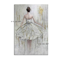 High Quality On Canvas Dancer Girl Oil Paintings Wall Art