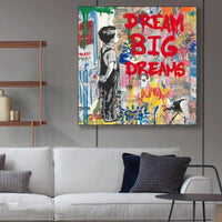 Hand Painted Modern Street Art Oil Painting Art Canvas Abstract Canvas Paintings Decoratives