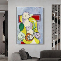 Hand Painted Picasso Mary Teresa Figures Abstract Oil Paintings Canvas Wall Art For Home Wall Decor