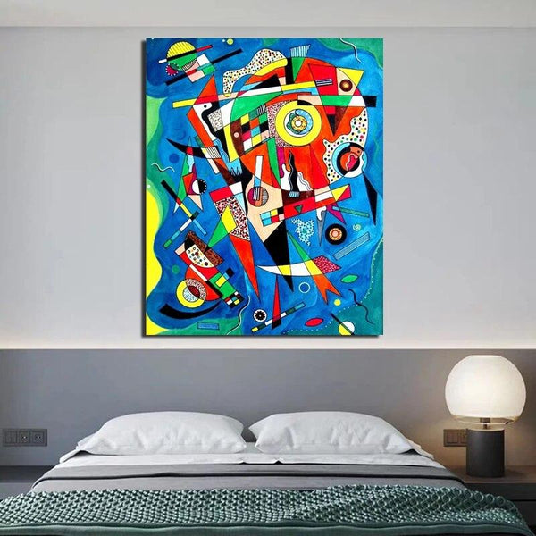 Hand Painted Abstract Famous Artworks Kandinsky Modern Canvas Oil Painting