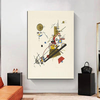 Hand Painted Modern Art Abstract Wassily Kandinsky Canvas Room