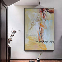 Modern Hand Painted Abstract knife On Canvas Wall Painting oil painting for