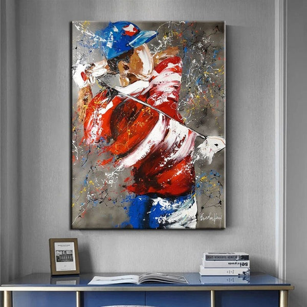 Oil Paintings Hand Painted Modern Fashion Graffiti Street Pop Art Characters Poster Canvas Room