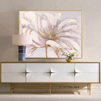 Abstract gold flower Painting Hand Painted Canvas Painting Modern Art Hotel Decorative Painting painting