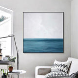 Blue and White Landscape Modern Style Abstract Paintings Poster Canvas Art