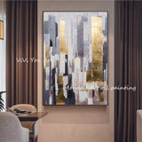 Pop art Hand Painted High Quality Modern Gold Abstract on Canvas home Decor Abstract wall Paintings