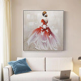 Hand Painted Oil Painting Sexy Girl Canvas Wall Art Modern Abstract Figure As