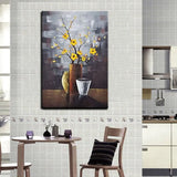 Hand Painted Classic Oil Painting Retro Modern Abstract Knife Flowers