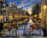 DIY Painting By Numbers City Scenery DIY Frame Pictures Paint By Number Venice On Canvas DIY Home Decoration 60x75cm