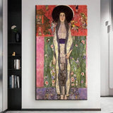 Hand Painted Gustav Klimt Adele No. 2 Abstract Oil Painting Classic Room Decor