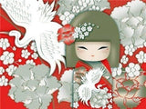 DIY Diamond Painting Cartoon Full Square Japan Dolls 5d Diamond Painting Picture Of Rhinestone Mosaic