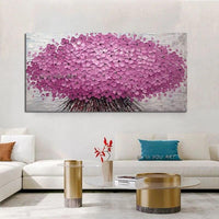 Modern Oil Painting on Canvas Hand Painted Bouquet of Rose Red Flowers Hotel Decor Art