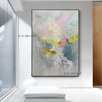 Design Hand Painted Abstract Hand Painted On Canvas Wall Art Bedroom