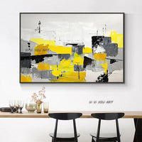 Hand Painted Abstract Wall Art Modern Minimalist Colorful Canvas