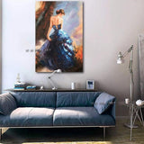 Pure Hand Painted home Decorative Wall Paintings Sexy nude Women Painting body art Canvas