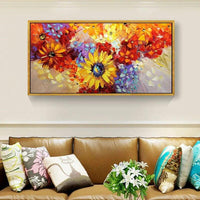 Sunflowers Handpainted Oil Painting Canvas Wall Art Oil Paintings Canvas Abstract Arts d