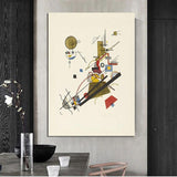 Hand Painted Modern Art Abstract Wassily Kandinsky Canvas Room