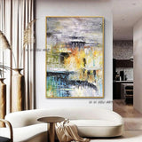 Modern Painting Hand Painted Abstract Landscape On Canvas Decor