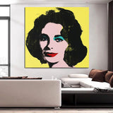 Hand Painted Famous Andy Warhol Female Character Portrait Abstract Art Oil Painting Modern Decor For Livings