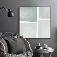 Living Room Hanging Painting Restaurant Entrance Elegant Gray Modern Scandinavian Minimalist Abstract Decorative