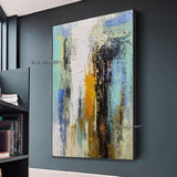 Hand Painted Abstract Colorful Style Minimalist Modern On Canvas Decorative