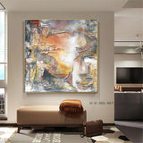 Hand Painted 3d Thick On Canvas Abstract Lake Landscape Wall Art Modern Abstract