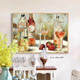 Artist Hand Painted canvas Modern Wine Glass picture oil painting still life oil painting