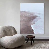 Abstract Oil Painting Hand Painted Beach scenery Wall Art Canvas Abstract Artwork For Hotel Decor As