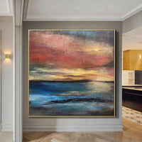 Abstract Paintings Hand Painted On Canvas Style Landscape Hand Painted Wall Art Modern Home Bedroom Decoration